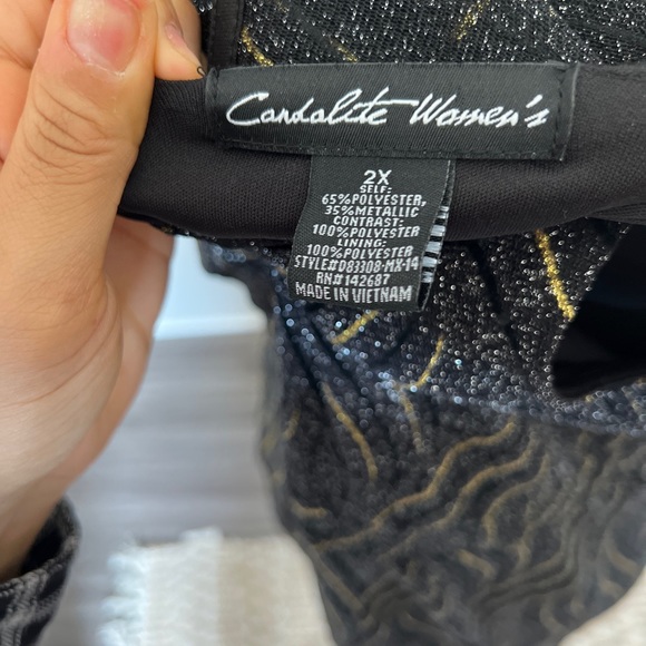 Candalite Womens Plus Evening Gown - Picture 4 of 4